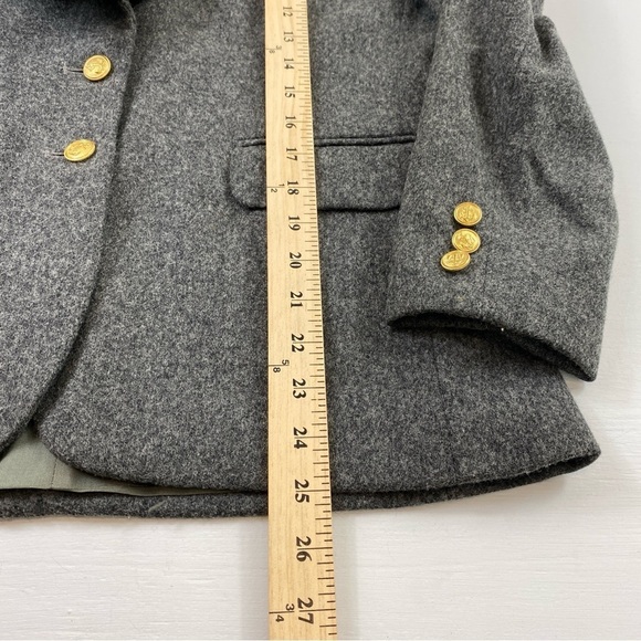 Vintage Panther Women’s Gray Pure Wool USA Union Made Blazer Suit Jacket Sz 9/10 - Picture 11 of 15